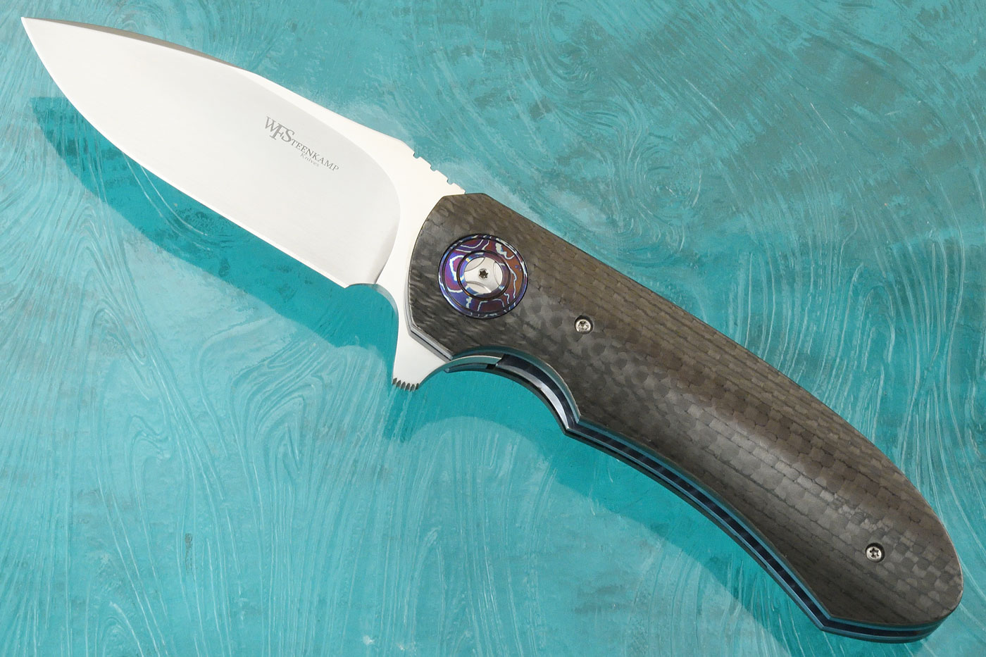 Hornet Flipper with Carbon Fiber and Timascus (IKBS) - M390