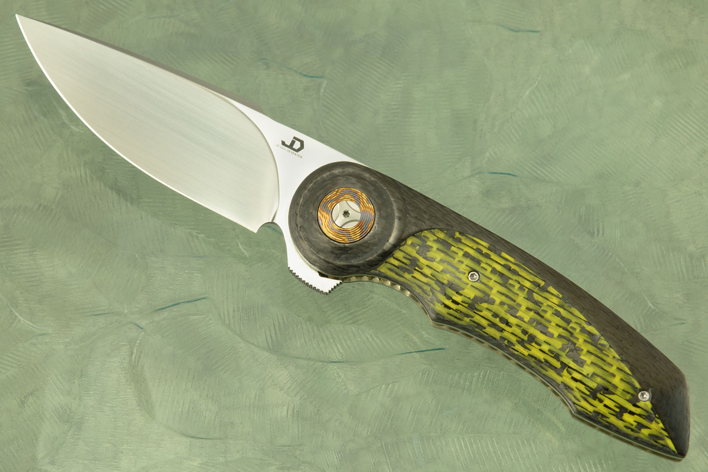 Gold Midi Flipper with Black and Yellow Carbon Fiber (IKBS) - CTS-XHP