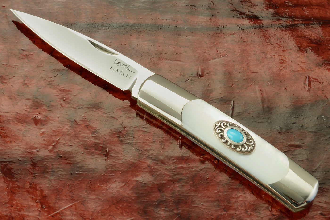 Acero Slipjoint with Mother of Pearl and Turquoise