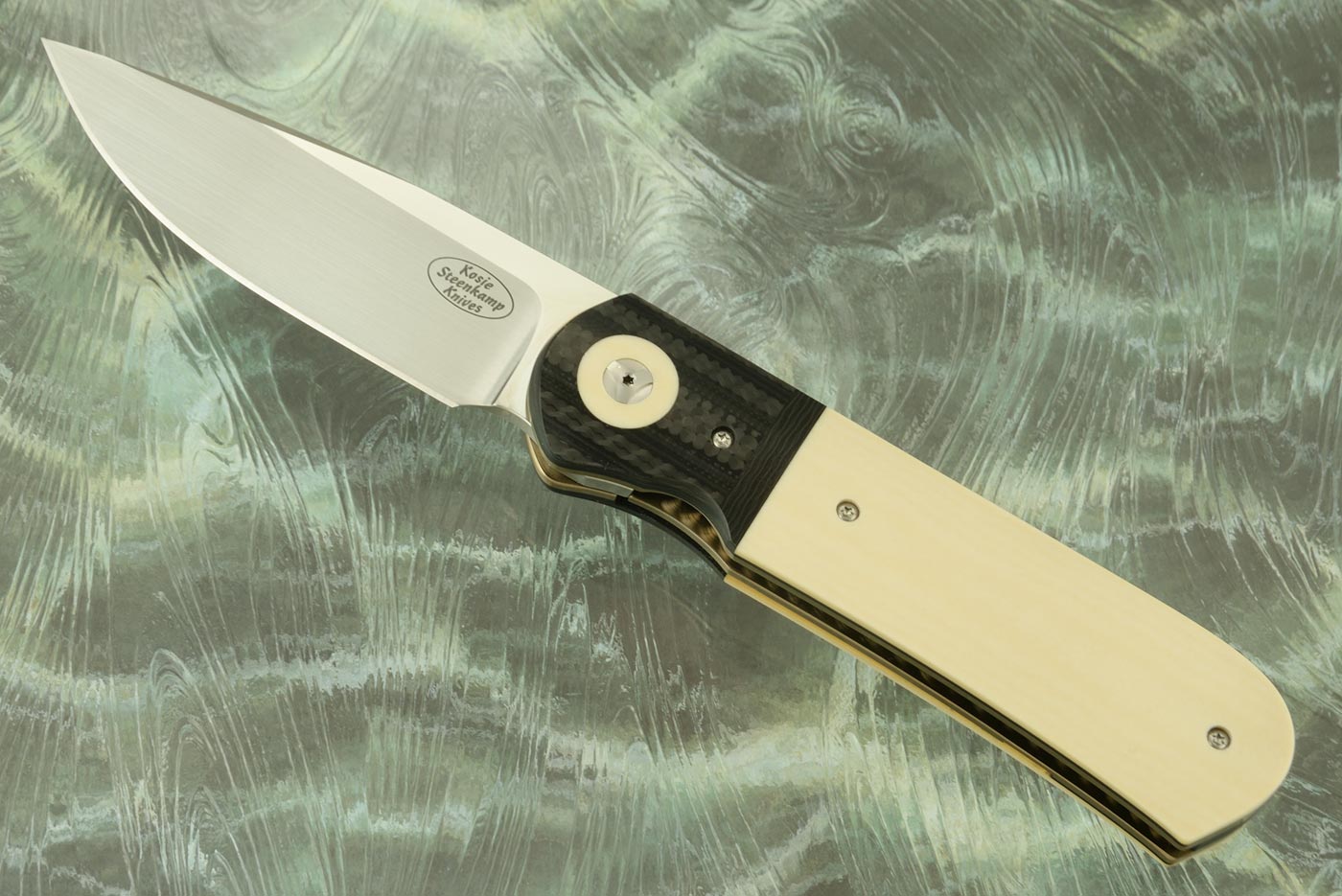 Samson Front Flipper with Westinghouse Micarta and Stacked Carbon Fiber/G10 (IKBS) - M390
