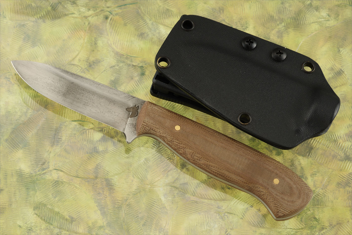 AT1 Belt Knife with Green Micarta