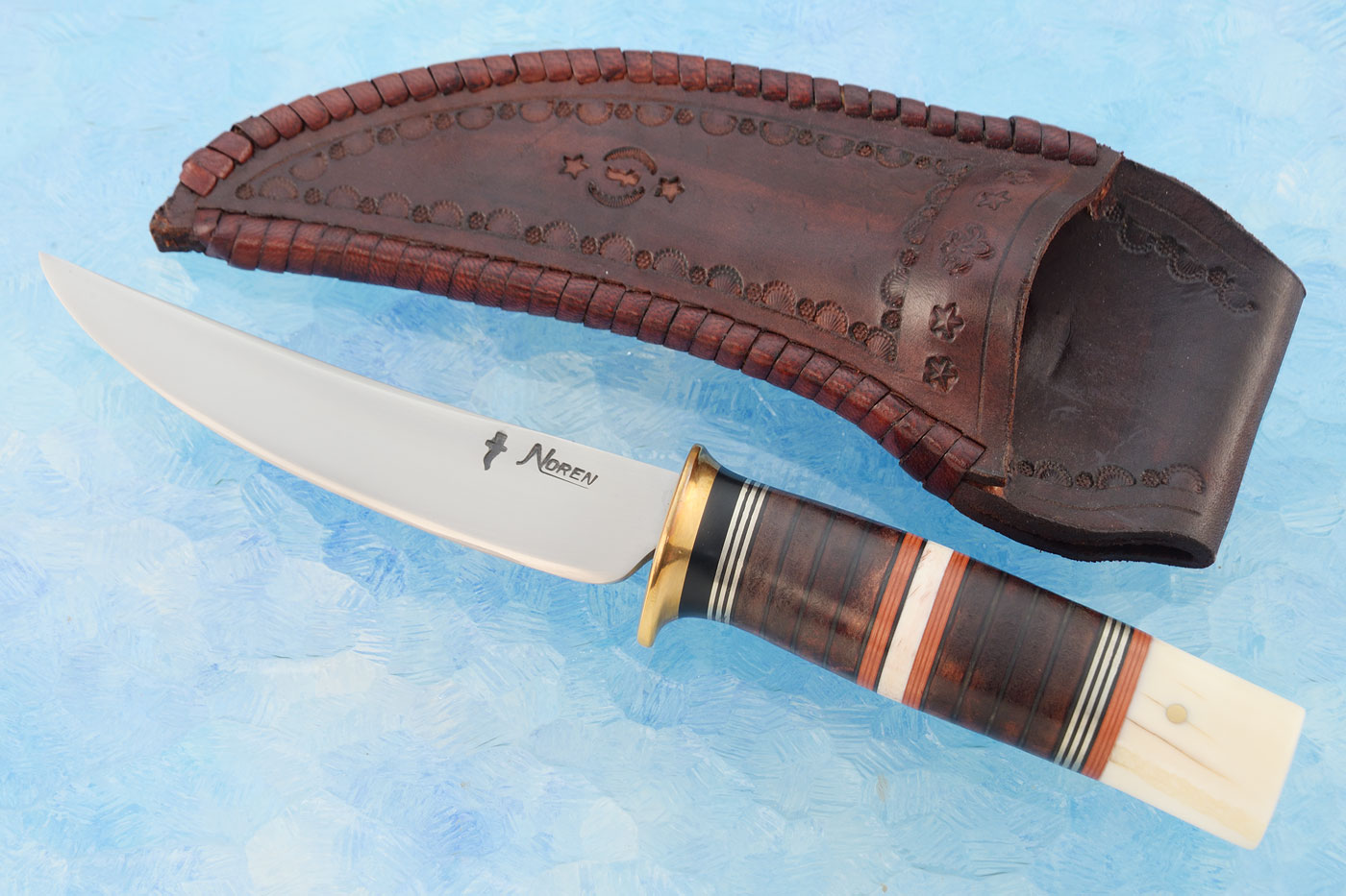 Scagel Style Hunter with Ancient Walrus Ivory and Mammoth Ivory