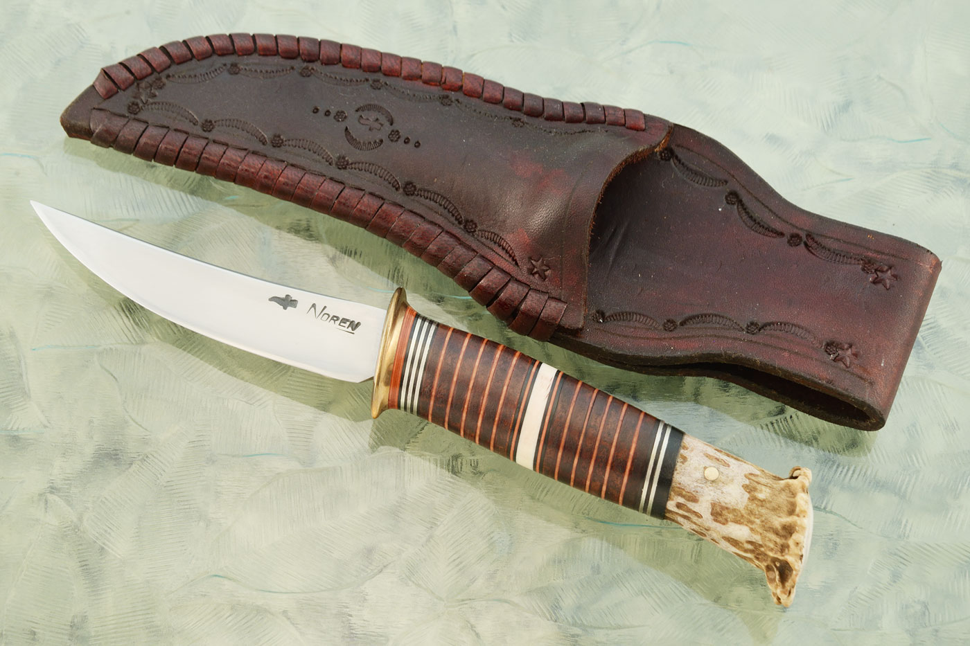 Scagel Style Hunter with Crown Stag and Mammoth Ivory