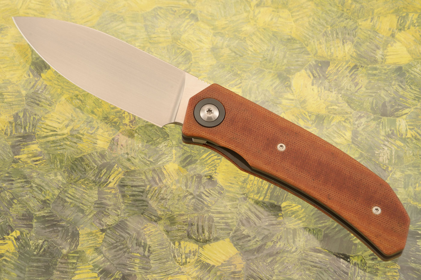 Urban Plus Front Flipper with Natural Micarta - M390