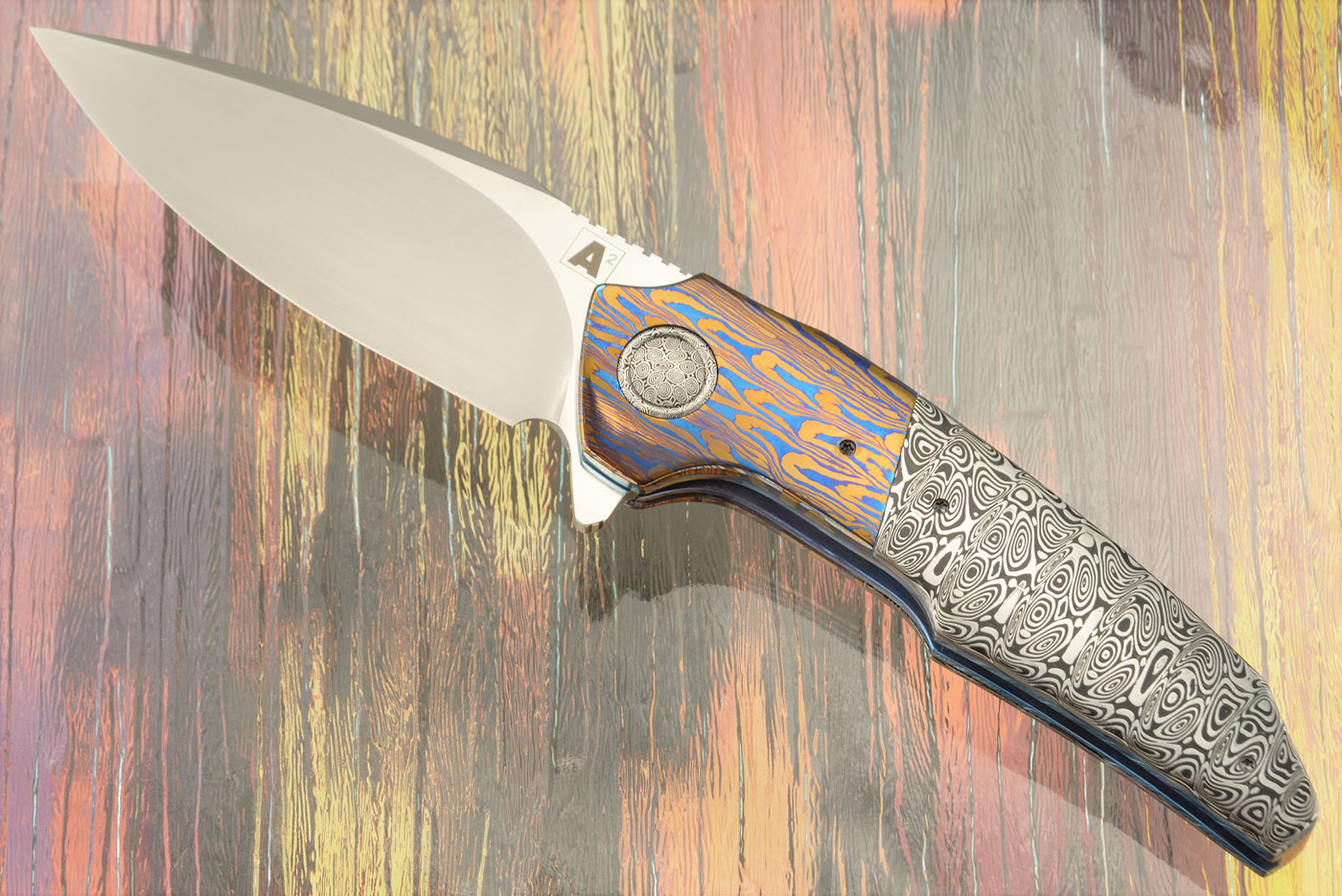 A6 Middi Dress with Timascus and Damasteel (Ceramic IKBS) - M390