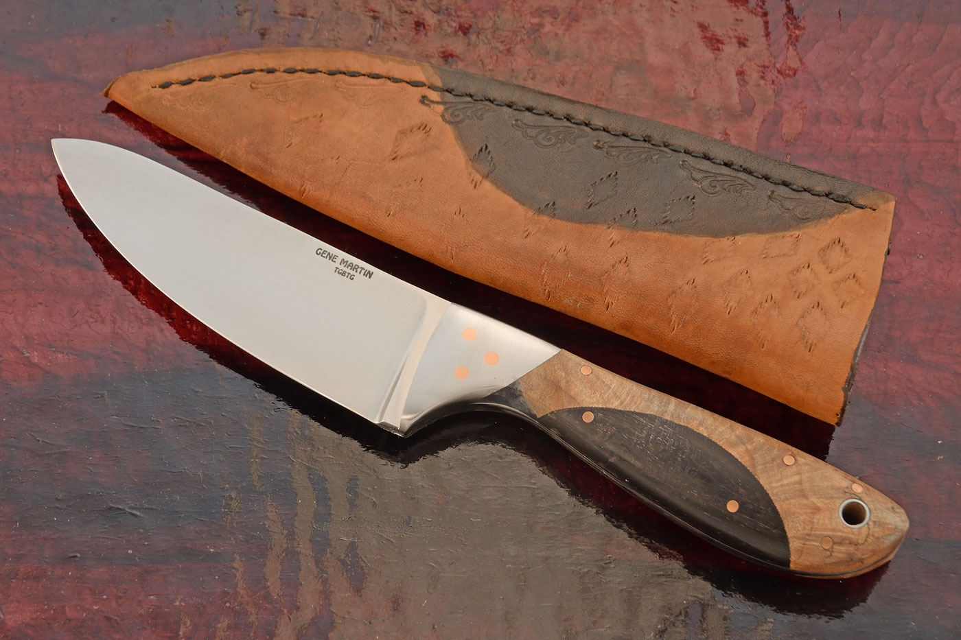 Two Tone Hunter with Maple Burl and African Blackwood