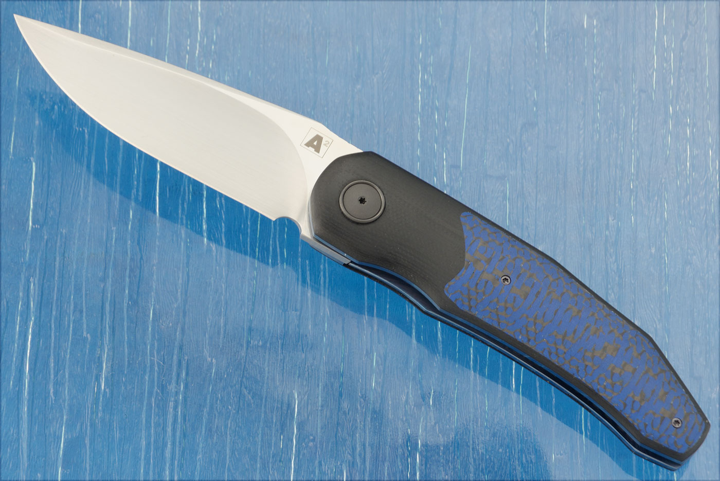 A9 Front Flipper with G-10 and Blue Carbon Fiber (Double Row Ceramic IKBS) - SG2