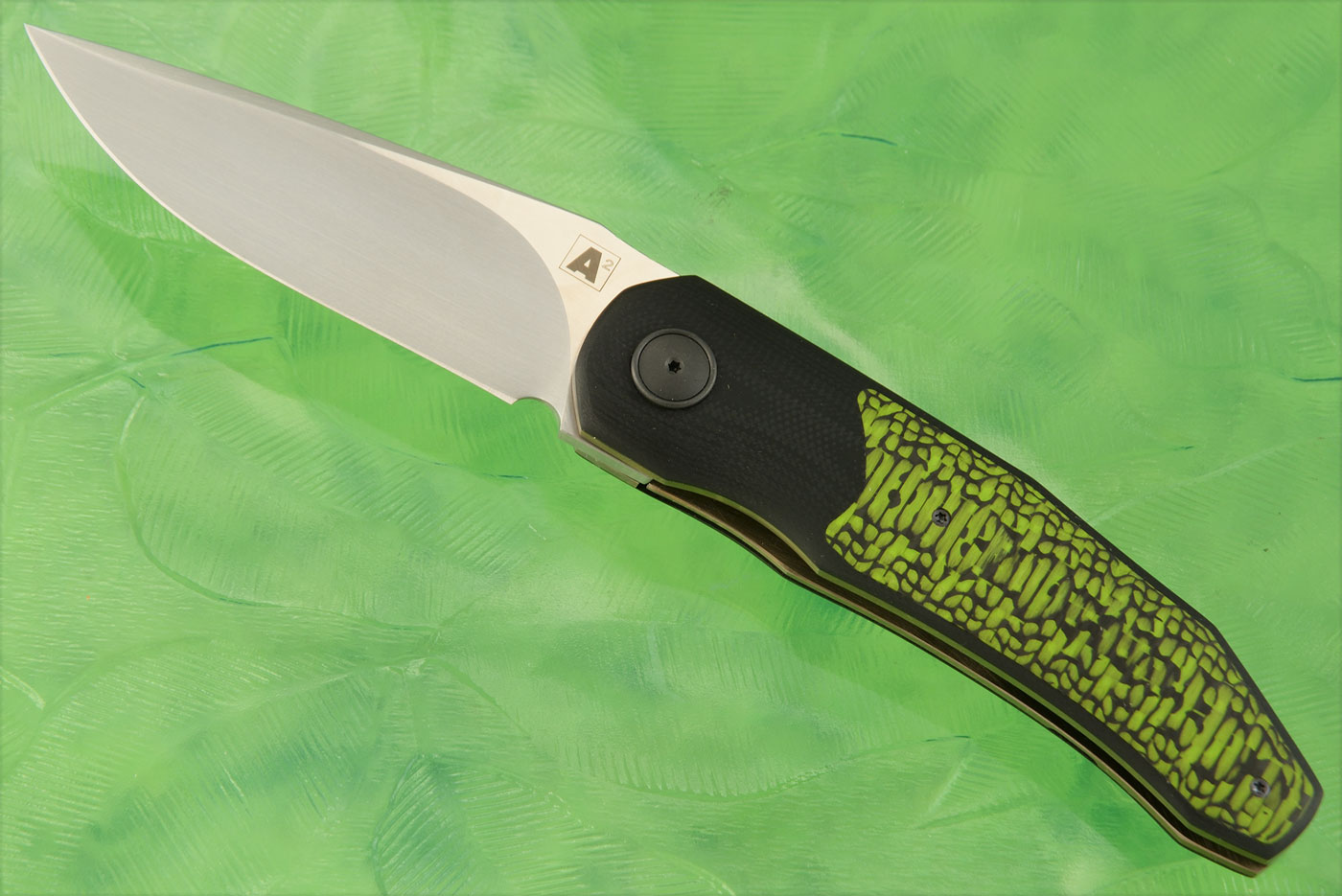 A9 Front Flipper with G-10 and Green Carbon Fiber (Double Row Ceramic IKBS) - SG2