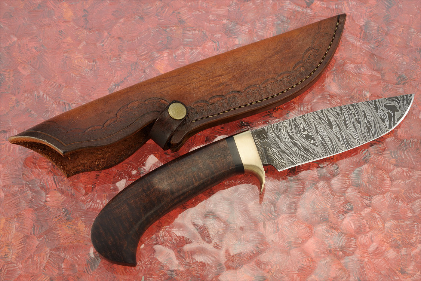 Damascus Hunter with Curly Western Myall