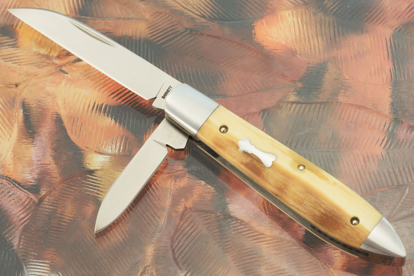Two Blade Teardrop Slipjoint with Ancient Walrus Ivory - CPM-154