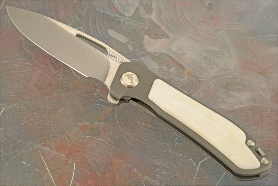 Orca 2.0 Frame Lock Flipper with Warthog Tusk Inlay - M390 - Serial 029