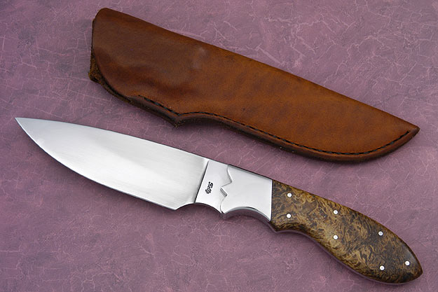 Drop Point Hunter with Myrtle Burl