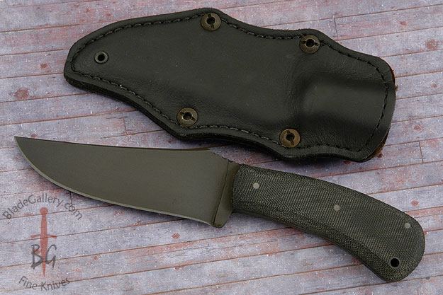 Belt Knife with Black Micarta