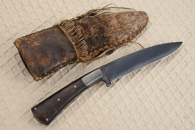 Walnut Handled Belt Knife