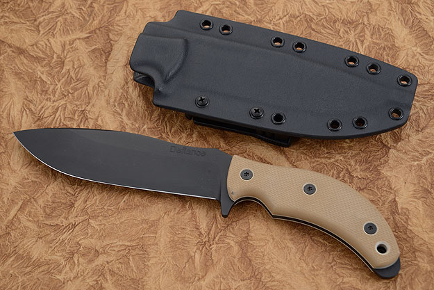 Tactical with Tan G10 and Black Blade