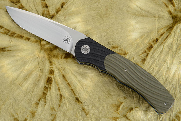 A1 Front Flipper with OD Green and Black G10 (IKBS)