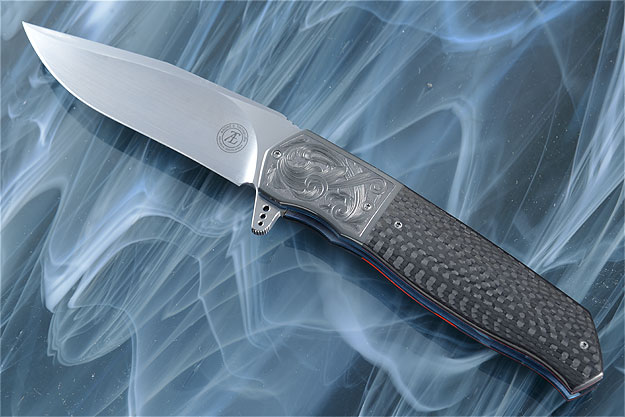 L36M Flipper with Carbon Fiber and Engraved Zirconium (IKBS)