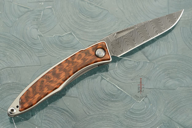 Mnandi with Snakewood and Laddered Damascus - Left Handed