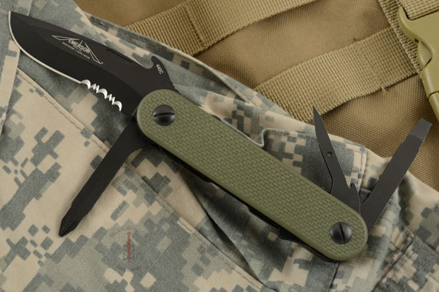 EDC-2 Multitool with OD Green G10