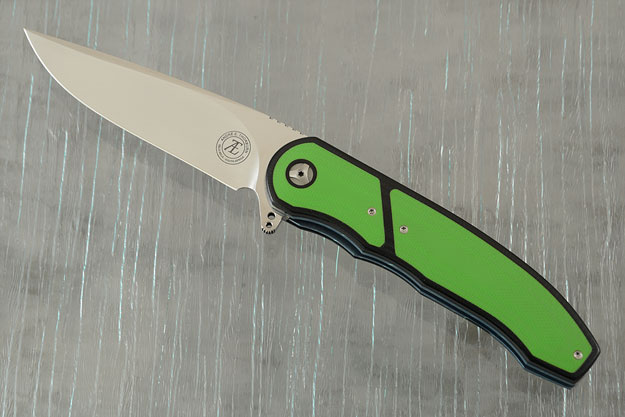 L48 Interframe Flipper with Black and Toxic Green G-10 (IKBS)