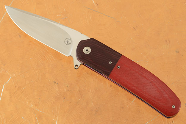 K1 Flipper with Red and Burgundy Micarta (IKBS)
