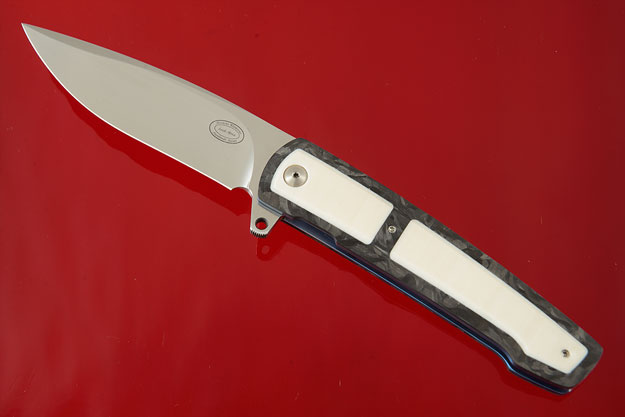 LL07 Flipper with Marbled Carbon Fiber and Ivory G10 (IKBS)