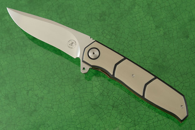 L36S Flipper with Black and Coyote Brown G-10 (Ceramic IKBS)