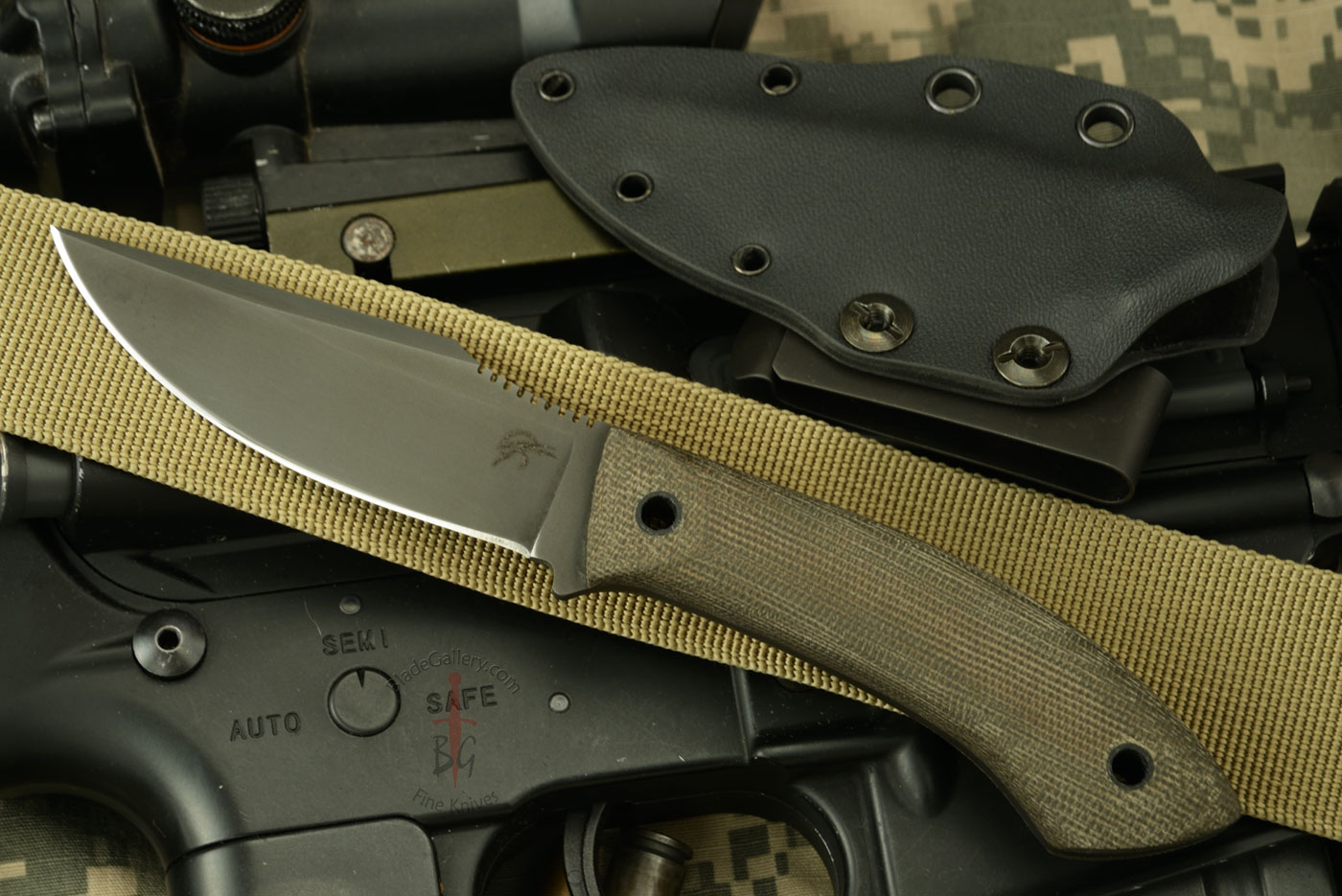 Everycarry with Green Micarta (Jason Knight Collaboration)