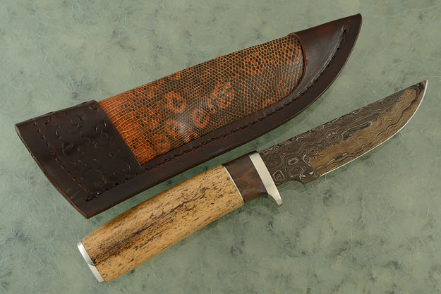 Damascus Hunter with Steller's Sea Cow and Buckeye