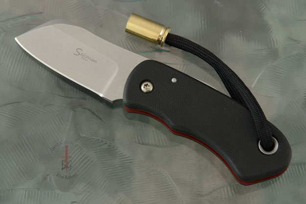 Chappy Friction Folder with Black and Red G-10