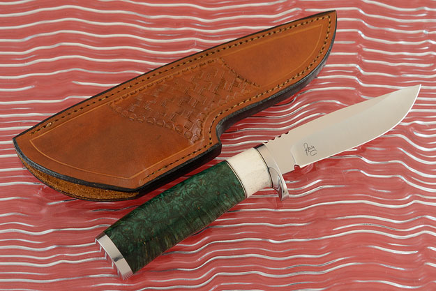 Canadian Hunter with Green Maple Burl and Moose Antler