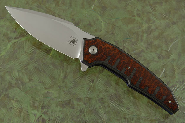 A6 Interframe Flipper with Snakewood and Carbon Fiber (Collaboration with Tashi Bharucha) - Ceramic IKBS